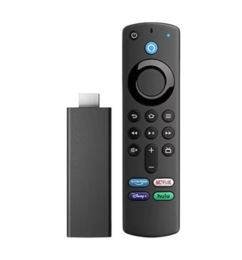 Firestick remote with volume control buttons