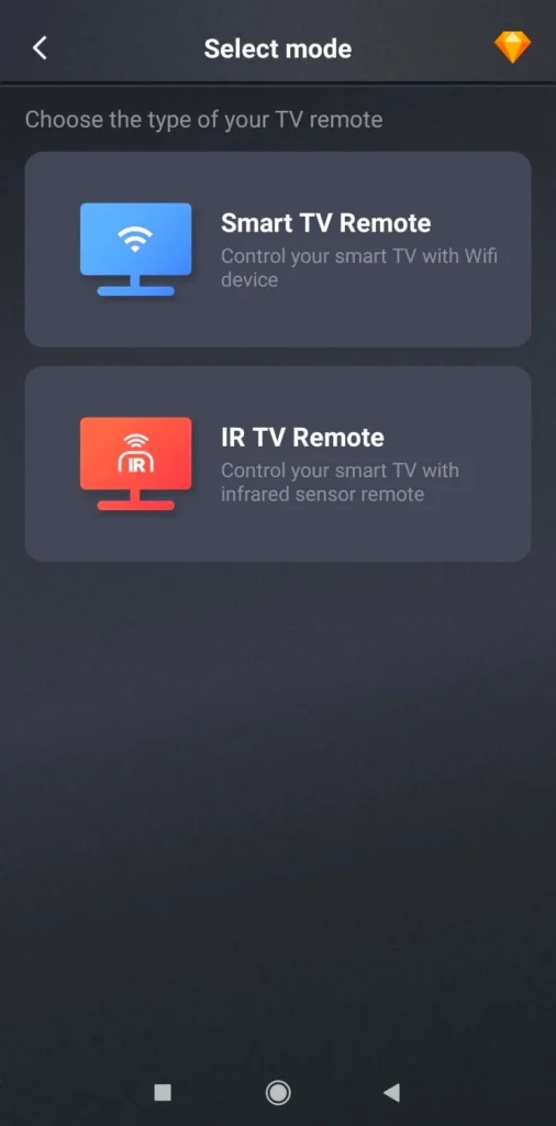 IR universal remote app