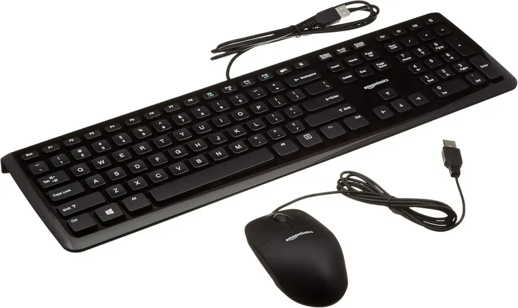 a mouse and keyboard