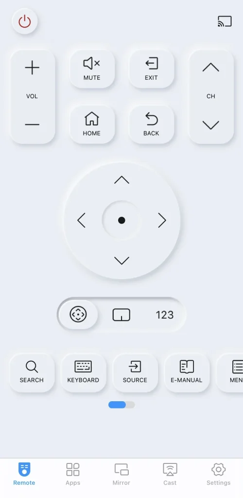 Samsung TV remote app from BoostVision