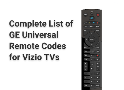 ge universal remote codes for vizio tv