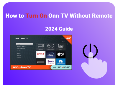 how to turn on onn tv without remote