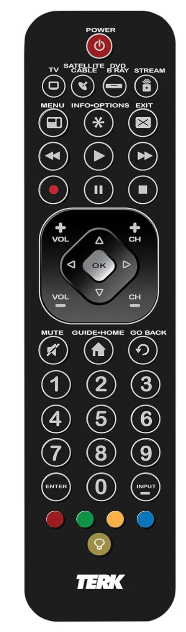 Terk TKRTBL04B universal remote