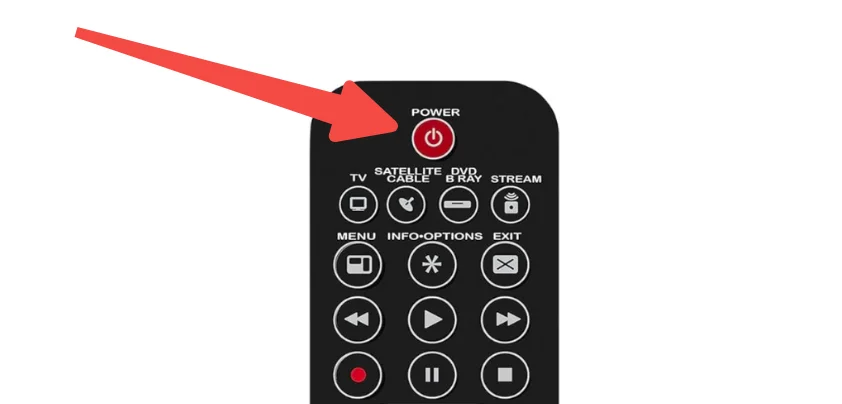 the Power button on Terk universal remote