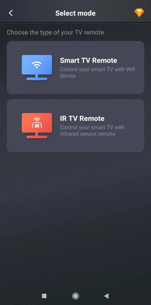 choose Smart TV Remote or IR TV Remote