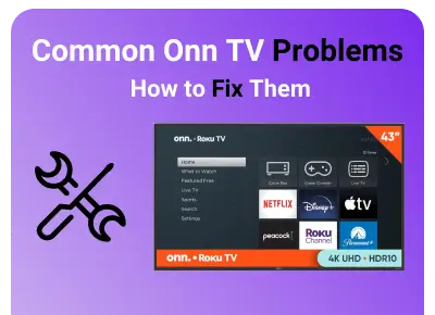 onn tv problems