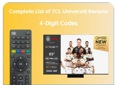 tcl universal remote code 4 digit