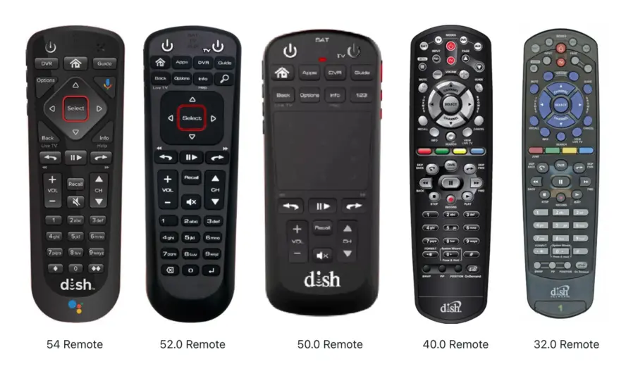 Different Dish remotes