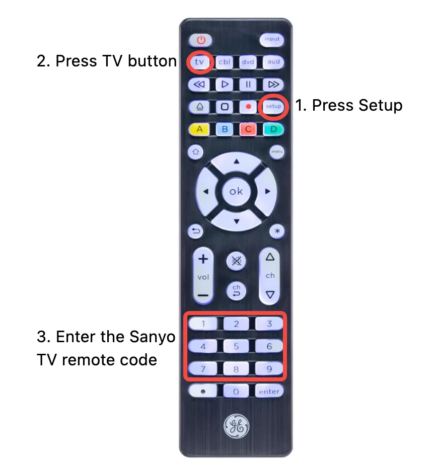 GE universal remote programming