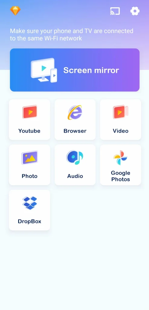 Screen Mirroring & Casting app