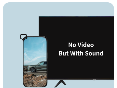 airplay not showing video