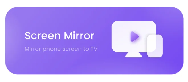 the Screen Mirror feature on the app