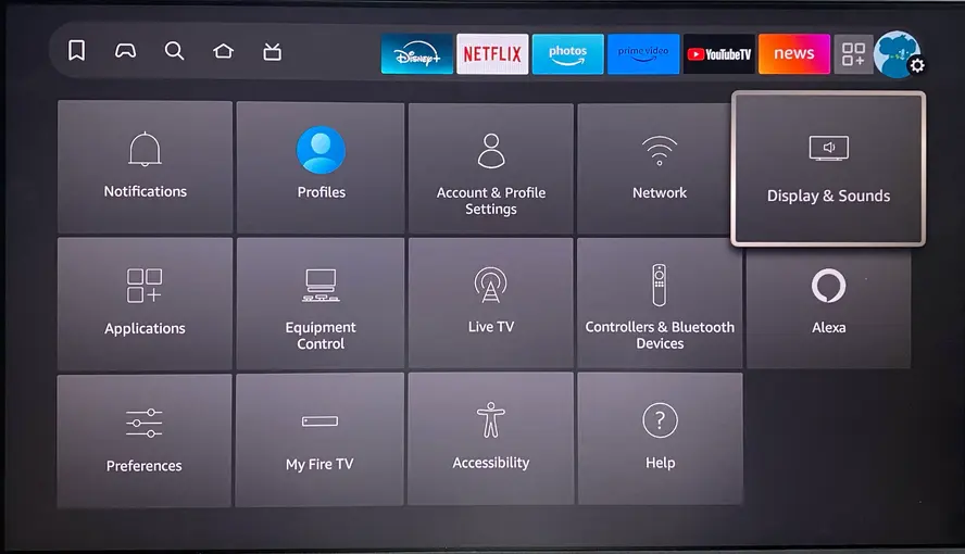 Display & sounds on FireStick