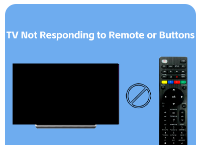 tv not responding to remote or buttons