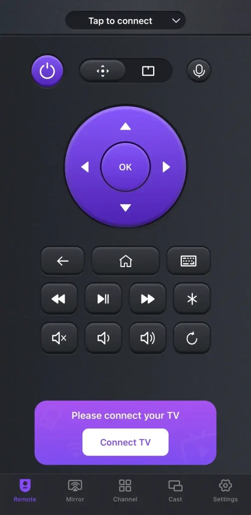 Universal TV remote app