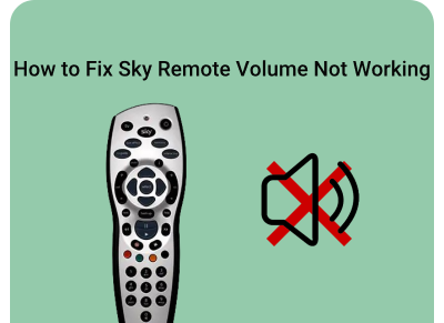 sky remote volume not working