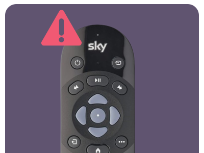 sky glass remote not working