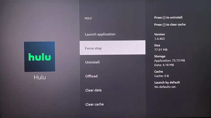 Force stop option on Fire TV & FireStick