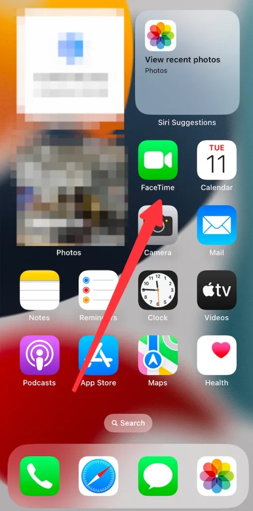 find FaceTime on iPhone