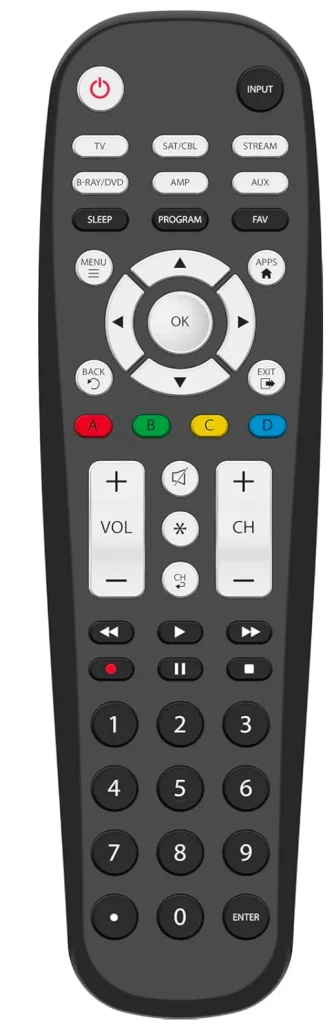 6-device Blackweb universal remote