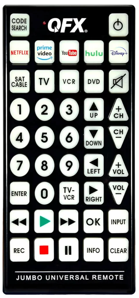 QFX Jumbo universal remote