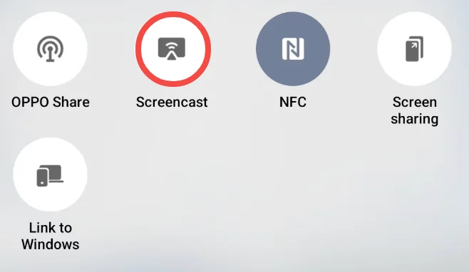 Screencast on OPPO phone